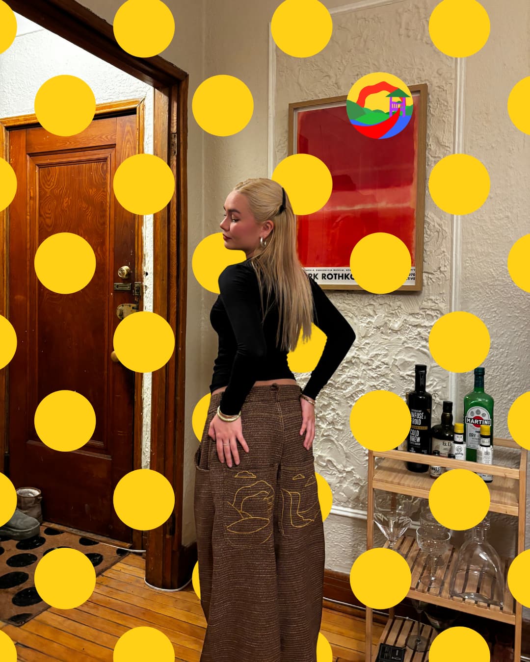 Look ACAP porté en intérieur, ambiance appartement
